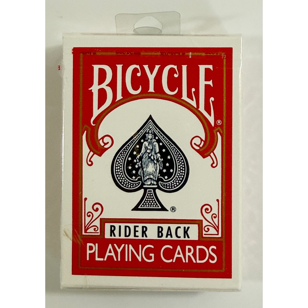 Bicycle Playing Cards Unisex OS Red Rider Back Poker 808 Sealed Deck